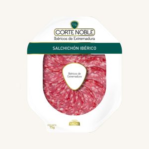 Corte Noble (Argal) Salchichón 50% Ibérico de cebo de campo – from Extremadura, pre-sliced 75 gr